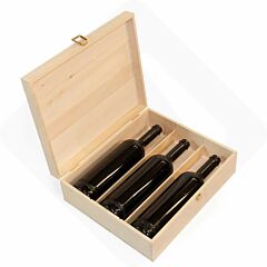 010758 - Cassetta in legno per 3 bott.