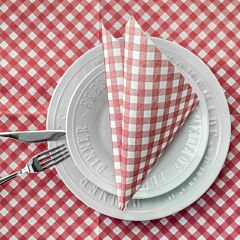 TOVC 3874 - Tovagliolo VICKY Airlaid Rosso 40x40 cm - 20 x 50 pz