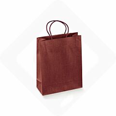 Borsette in carta con cordino Seta Bordeaux - 2 Bottiglie