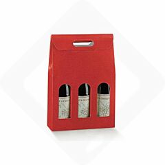Tragkarton Pelle Rosso 3 bott.