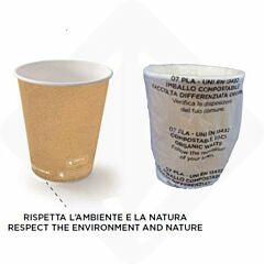 SDG.317I-65-S - Bicchiere 8oz Bioplat® Avana PLA 290 ml, monoconfezionato - 500pz